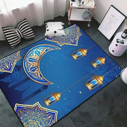 Soft Islamic Prayer Rug for Muslim Women, Elegant Carpet, Home Decoration Portable Prayer
