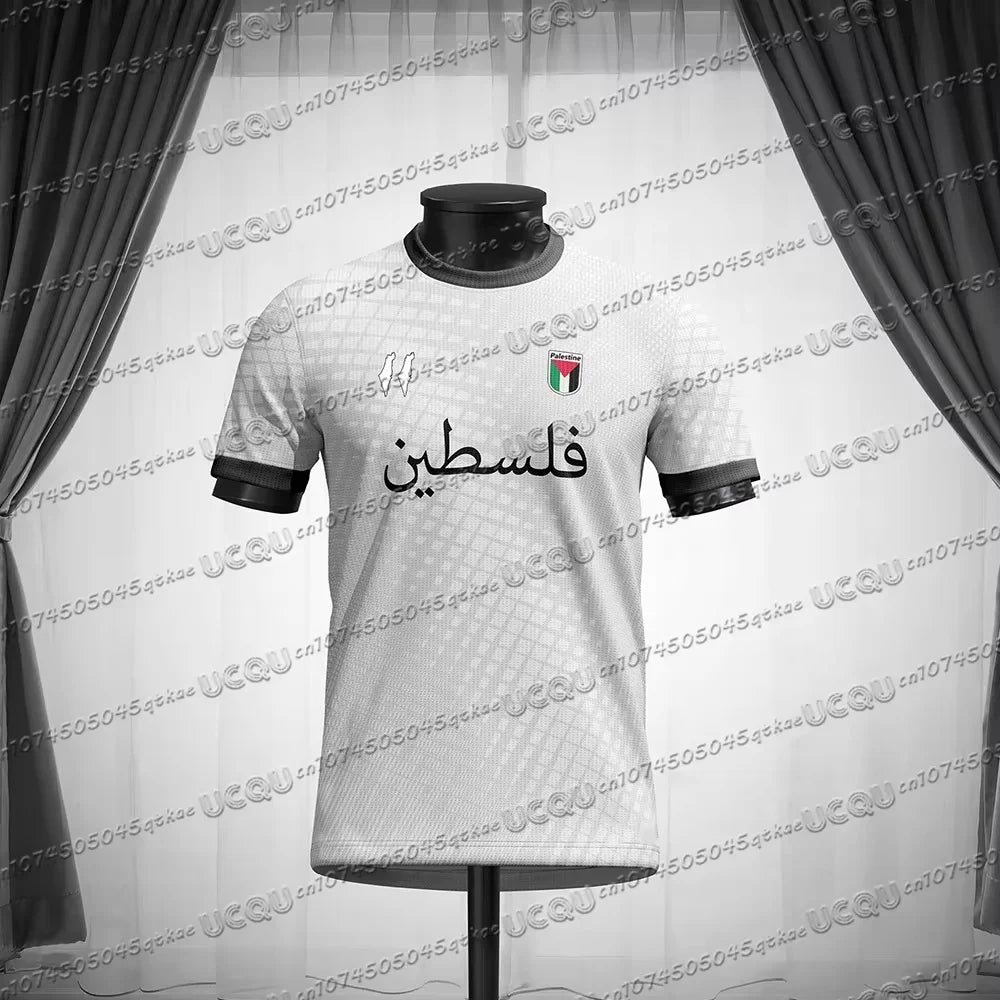 Palestine 3D Football Jersey – Men's Summer Sports Tee, Flag Print Training Top