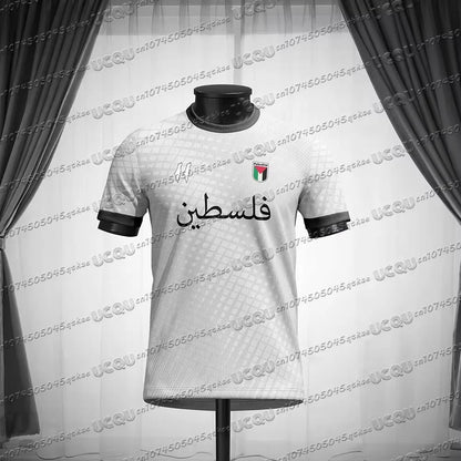 Palestine 3D Football Jersey – Men's Summer Sports Tee, Flag Print Training Top