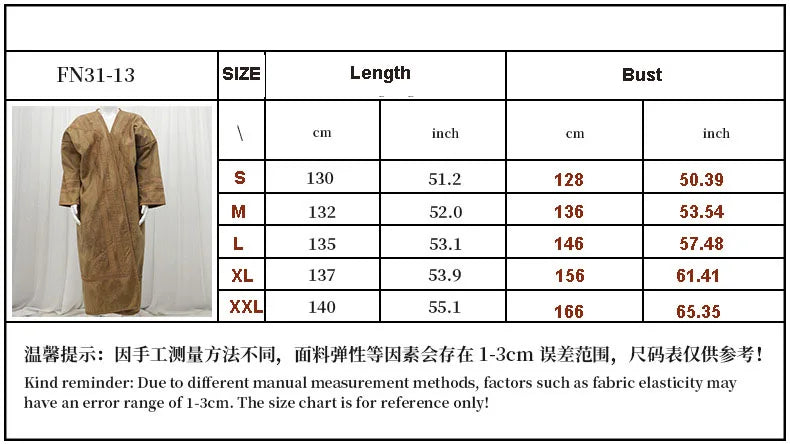 Wholesale Men's Scalp Abaya Men Winter Fur Thicken Suede Men's Robe Cardigan Bisht Muslim Coat Fleece Warm Islam Clothing