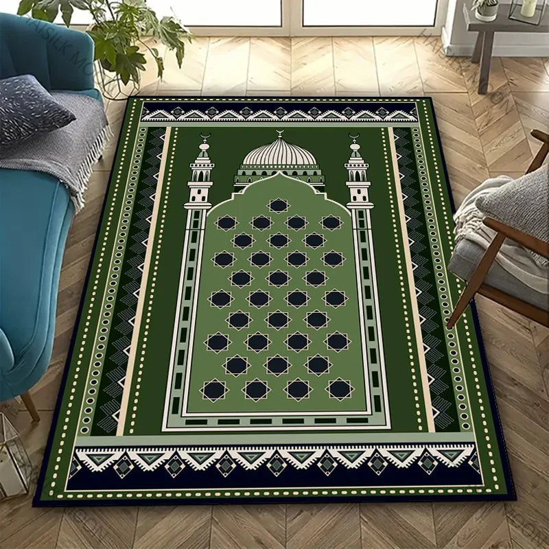 17 Styles Muslim Prayer Carpet Room Living Room Bedroom Sofa Large Area Mat Daily Prayer Soft Carpet Ramadan Gift for Friend