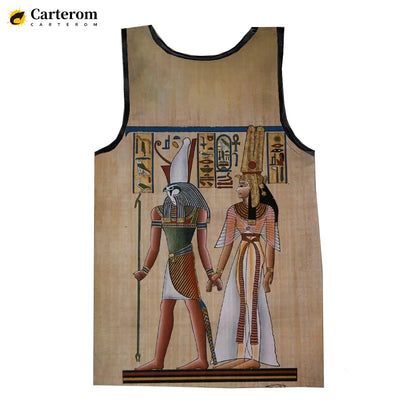 Egyptian God Pharaoh Tank Top – Men's Sleeveless Harajuku Oversized Streetwear