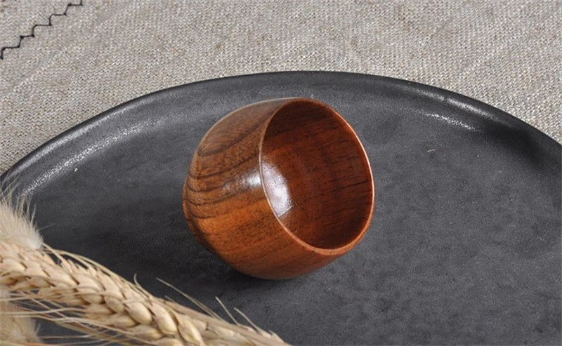 Handmade Spruce Wood Cups – Natural Big Belly Mug for Tea, Coffee & Milk