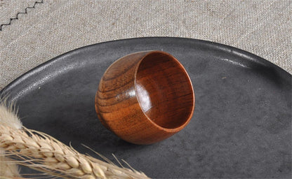 Handmade Spruce Wood Cups – Natural Big Belly Mug for Tea, Coffee & Milk