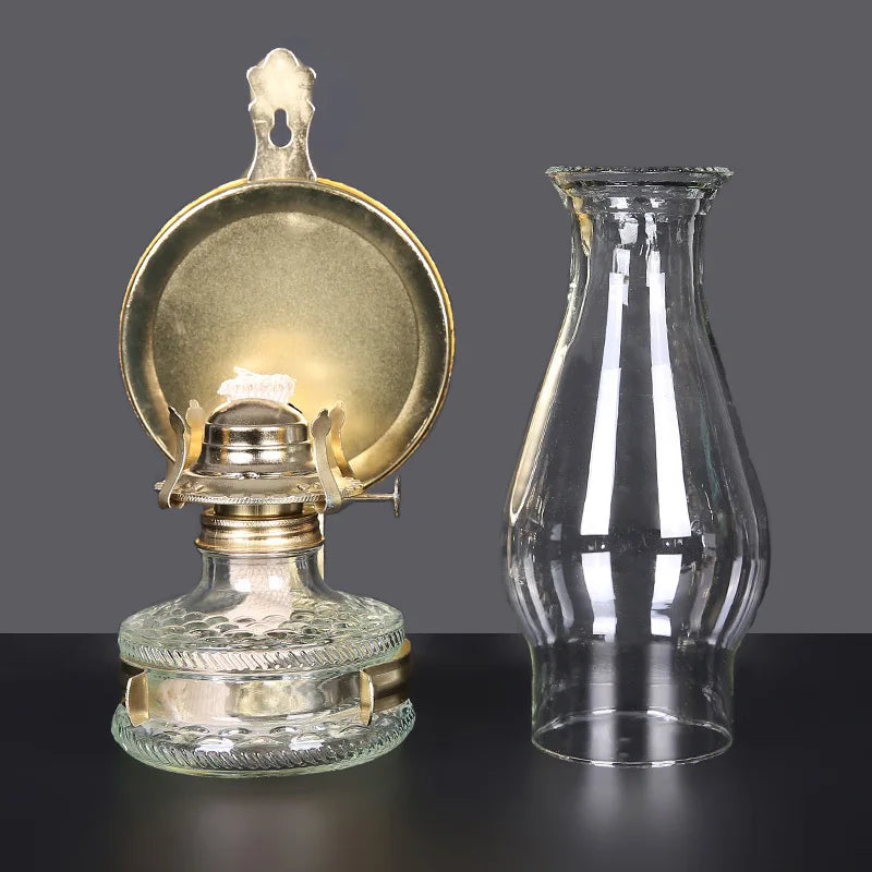 Retro Wall-Mounted Oil Lamp Horse Lamp Kerosenes Old Oil Lamp Old Bronze Nostalgic Oil Camp Lamp Outdoor Tent Lamp