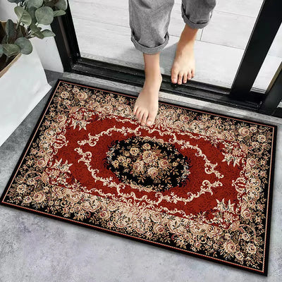 The Threshold Keeper – Vintage Ethnic Entrance Rug