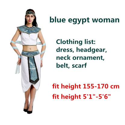 Pharaoh & Queen of the Nile Costume Set – Egyptian Cosplay for Carnival & Parties
