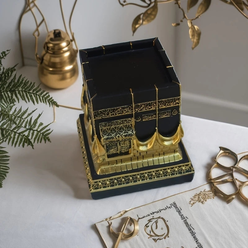 Resin Kaba Decors Islamic Prayer House Model Eid Ramadan Gift Muslim Home Office Desk Decorations