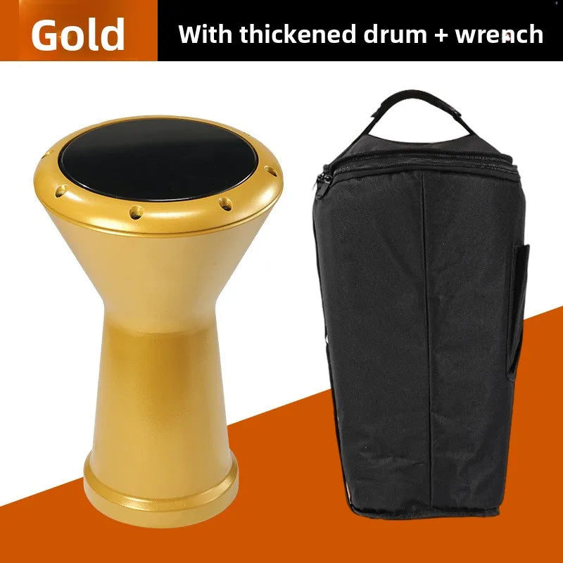 8.5 Inch Middle Eastern Drum Aluminium Arabic Hand Drumming Sound Healing Hand Drums Professional Percussion Musical Instruments