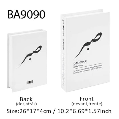 Islamic Kaaba Mosque Luxe Fake Book Storage Box Home Interior Decoration Decorative Books Coffee Table Bedroom Living Room Decor
