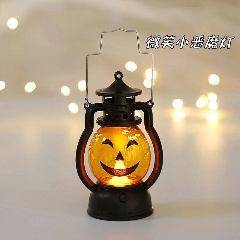 Candle Holders lantern for Table Retro Flameless Lamp Desktop Candlestick Chandelier Christmas New Year Home Decor