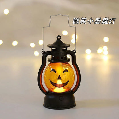 Candle Holders lantern for Table Retro Flameless Lamp Desktop Candlestick Chandelier Christmas New Year Home Decor