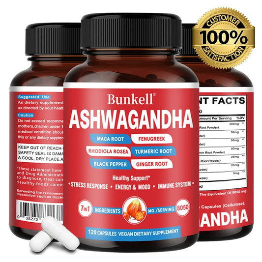 KSM-66 Organic Ashwagandha with Turmeric & Maca – Premium Vegan Formula