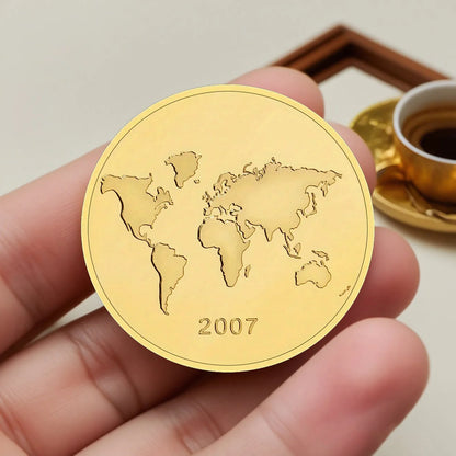 Petra Golden Plated Commemorative Coin – New Seven Wonders Collectible Gift