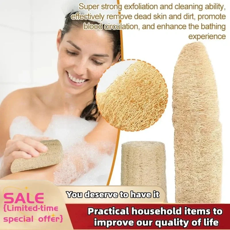 The Natural Loofah – Multi-Purpose Body & Kitchen Scrubber (1-2 Pcs)