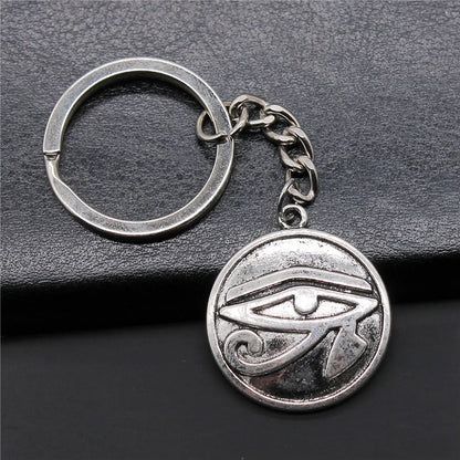 Eye of Horus & Pharaoh Keyring – Egyptian Charm, Creative Gift Accessory