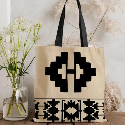 Ethnic Bloom – Classic Floral Lightweight Canvas Tote