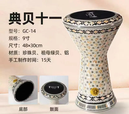 For Middle Eastern Drum Darbuka Arabic Drum Handclapped Percussion Instruments Made In Egypt 8 Inch Aluminum