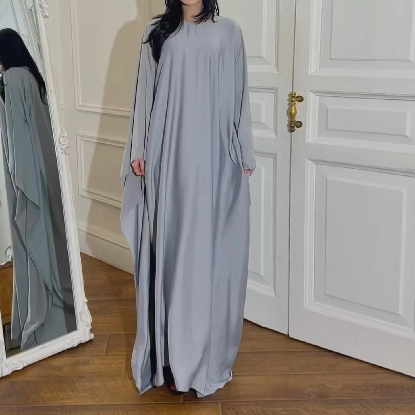 Closed Batwing Abaya Women Muslim Dress Turkish Islamic Dress Women 2024 For Party Kebaya Kaftan Turkey Caftan Marocain Femme