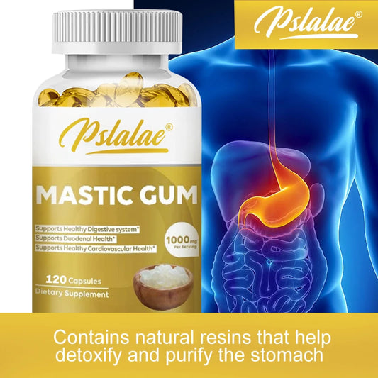 Mastic Gum Capsules – Natural Supplement for Digestion, Gut & Heart Health