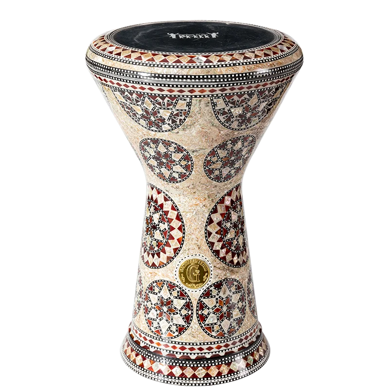 Middle Eastern drum Darbuka Arabic drum Handclapped percussion instruments Made in Egypt 8 Inch Aluminum