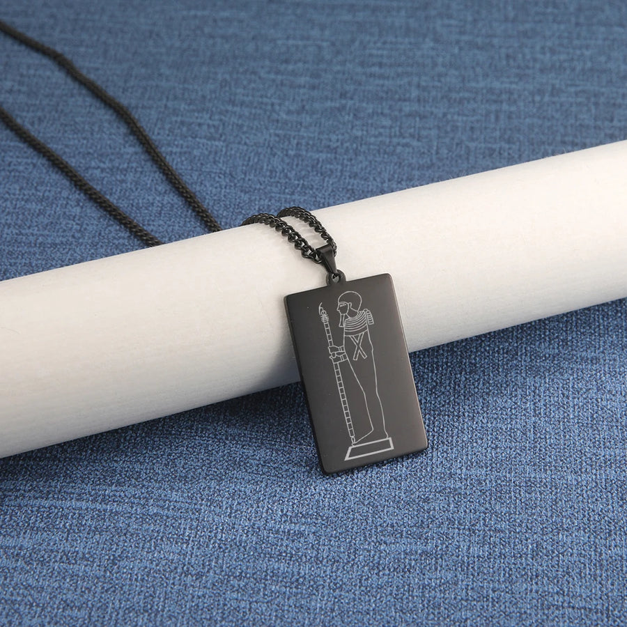 Ancient Egyptian Heritage Pendant – Stainless Steel Necklace of the Pharaohs