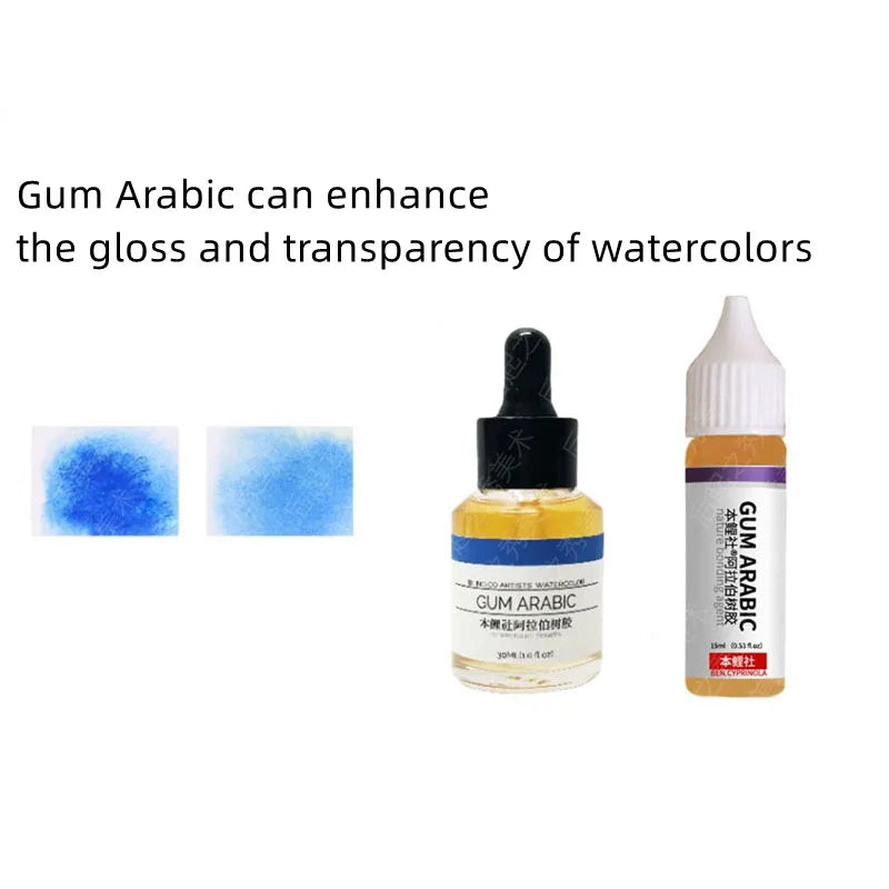 Ox Gall Gum Arabic 15/25ML Watercolor Medium For Painting Art Supplies