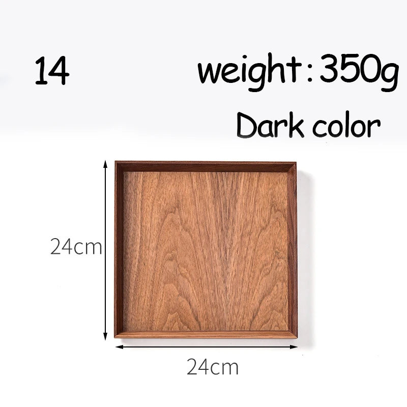Oval Serving Trays Tableware Dessert Tea Saucer Coasters Coffee Coasters Wooden Plate Storage Food Display Home Hotel Decor