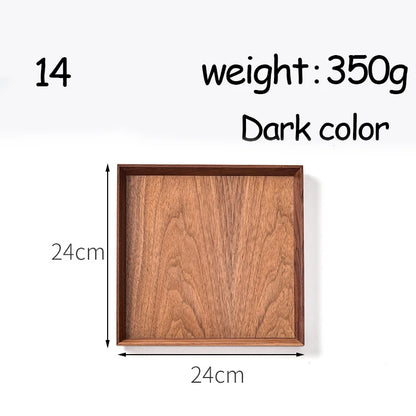 Oval Serving Trays Tableware Dessert Tea Saucer Coasters Coffee Coasters Wooden Plate Storage Food Display Home Hotel Decor
