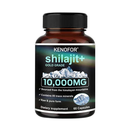 Shilajit Capsules - Increases Energy and Vitality, Supports Memory and Brain Function, , Promote Digestive Health, Non-GMO