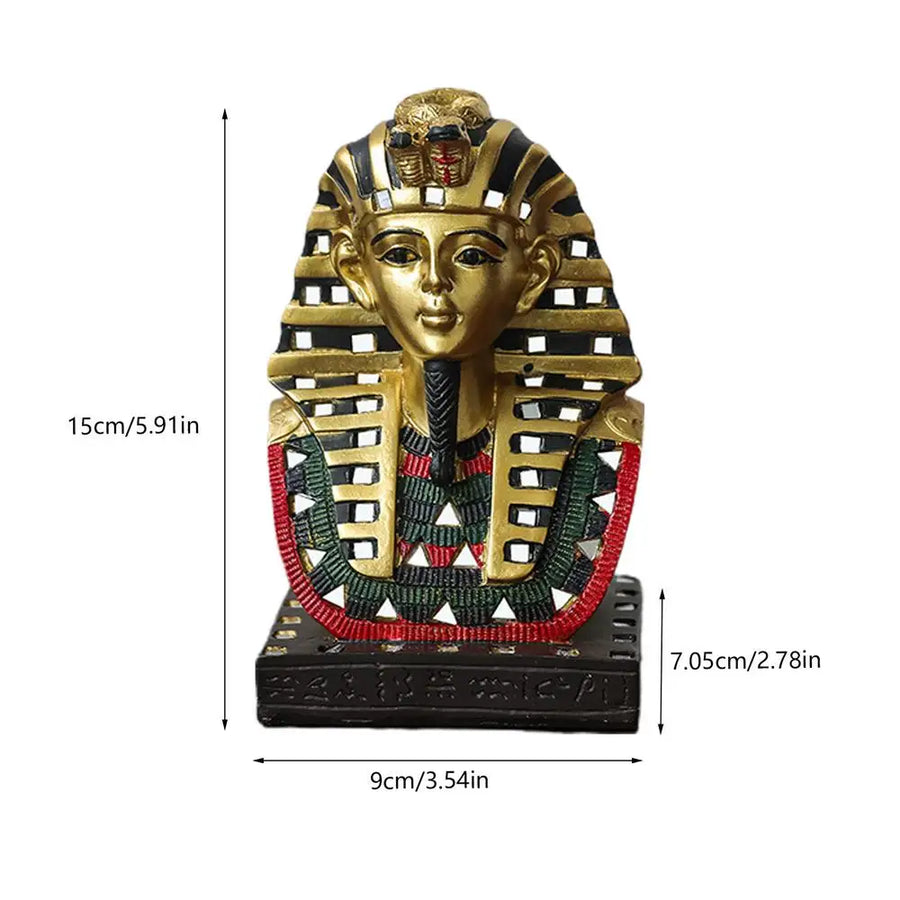 Egyptian Pharaoh, Mummy & Sphinx Collection – Mythology Statue Set for Home Decor