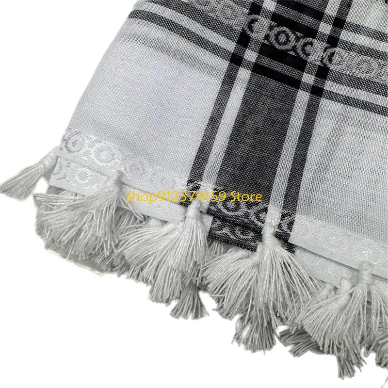 G5AE Comfortable Arafat Headscarf Keffiyeh Scarf for Men Everyday Use Cultural Event
