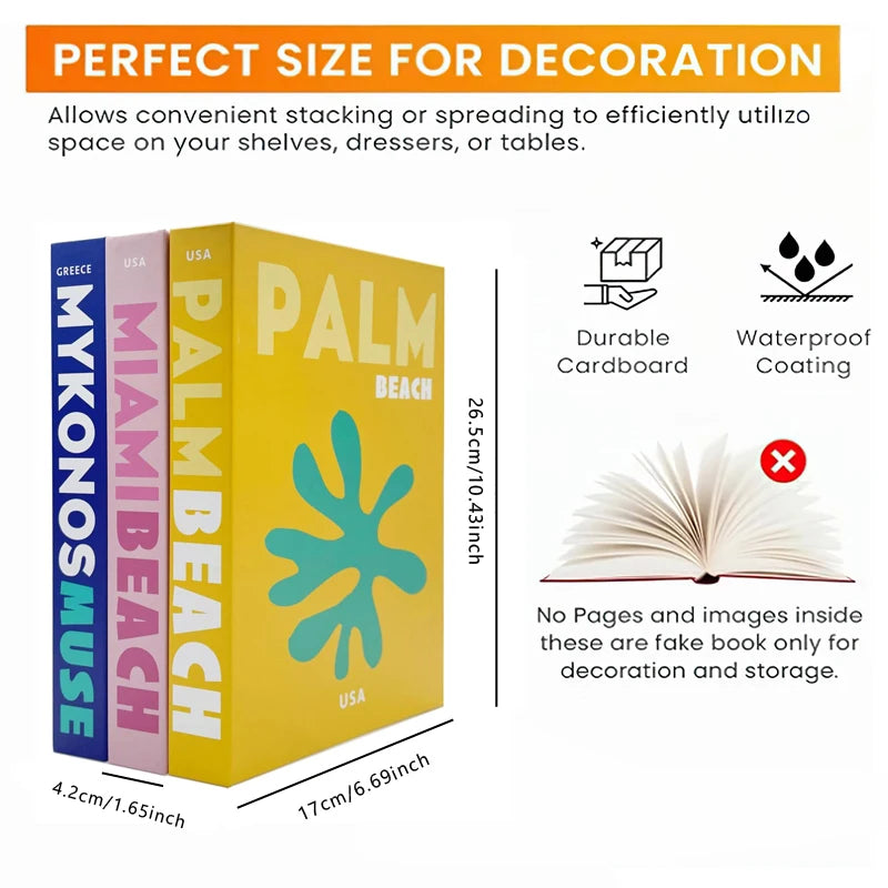 Islamic Kaaba Mosque Luxe Fake Book Storage Box Home Interior Decoration Decorative Books Coffee Table Bedroom Living Room Decor