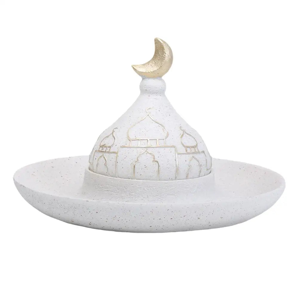 Ramadan Ornaments Resin Material Mosque Islamic Castle Statue Family Tabletop Atmosphere Decoration Architectural Table Decor