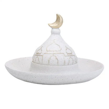 Ramadan Ornaments Resin Material Mosque Islamic Castle Statue Family Tabletop Atmosphere Decoration Architectural Table Decor