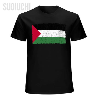 Unisex Men Palestine Flag Proud Palestinian Gaza Arabic Tshirt Tees T Shirts Women Boys 100% Cotton T-Shirt