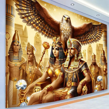 Ancient Egyptian Goddess Tapestry – Pharaoh & Anubis Wall Hanging for Heritage Decor