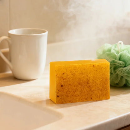 Turmeric Acne Removing And Whitening Essential Oil Soap With Collagen Protein And Citric Acid Lemon Handmade Scrubbing Soap