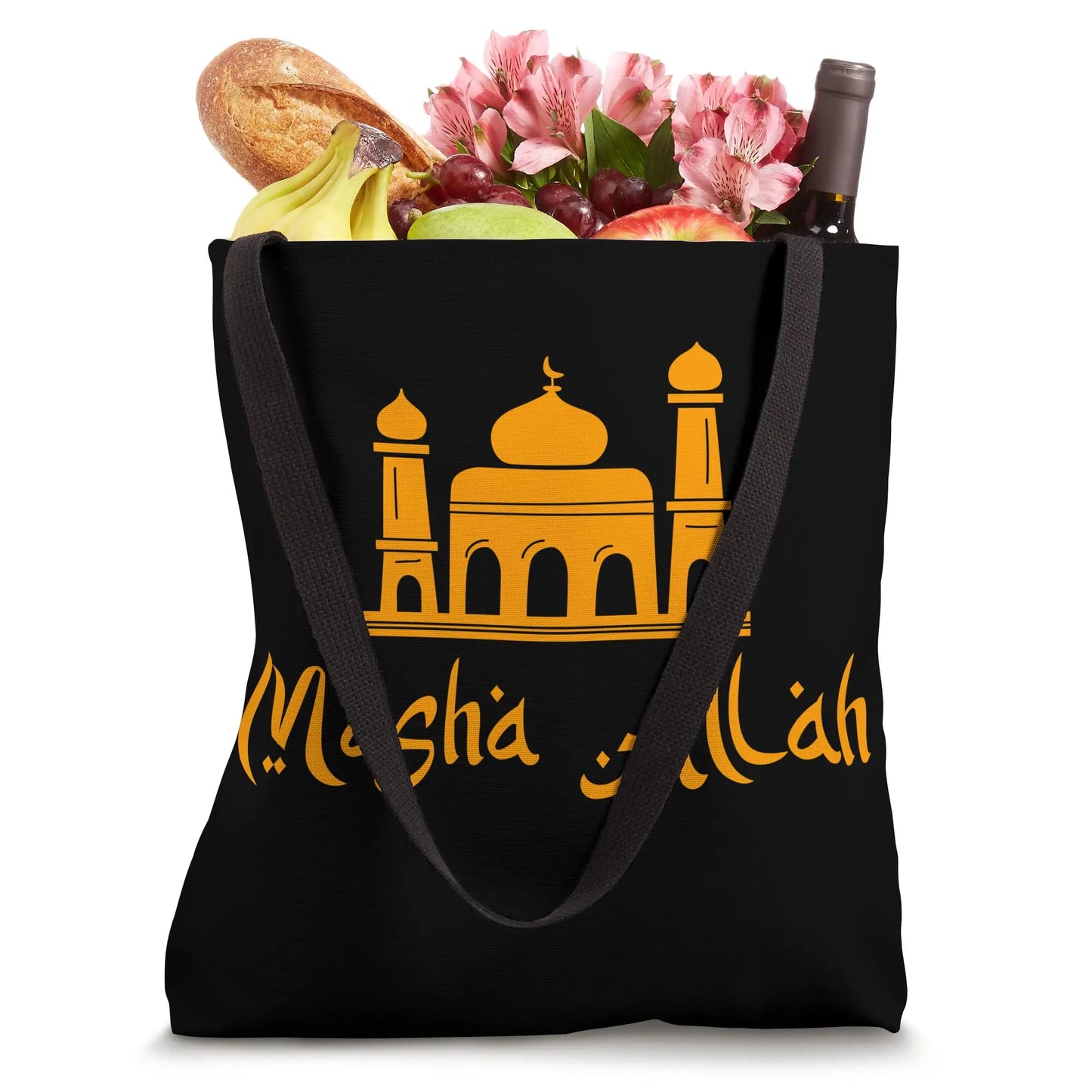 Ramadan Mubarak Tote – Mosque Design Islamic Greeting Bag