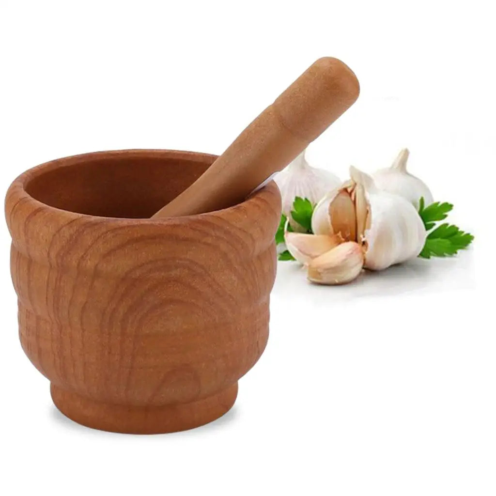 Natural Stone Mortar And Pestle Set Guacamole Bowl - Spice Grinder for Kitchen And Cooking