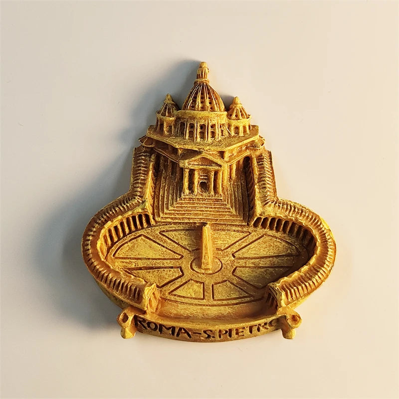 Petra 3D Resin Fridge Magnet – Jordanian Tourism Souvenir, Stereoscopic Decor