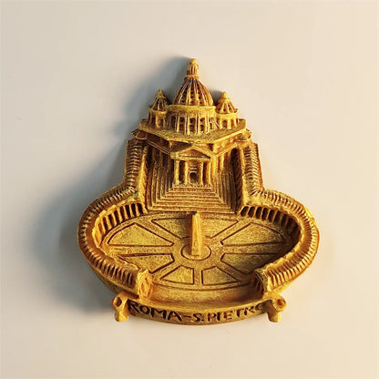 Petra 3D Resin Fridge Magnet – Jordanian Tourism Souvenir, Stereoscopic Decor