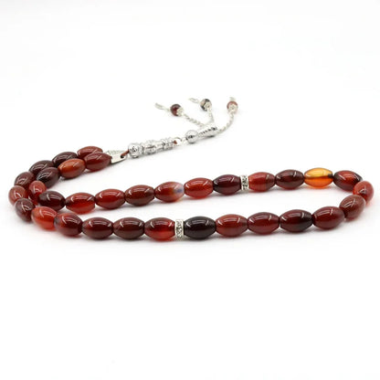 Islamic Tasbih Agate Creative Bracelet 33 Beads Dream Natural Stone Muslim Accessories Tasbeeh Tassel Men's Jewelry Misbaha Gift