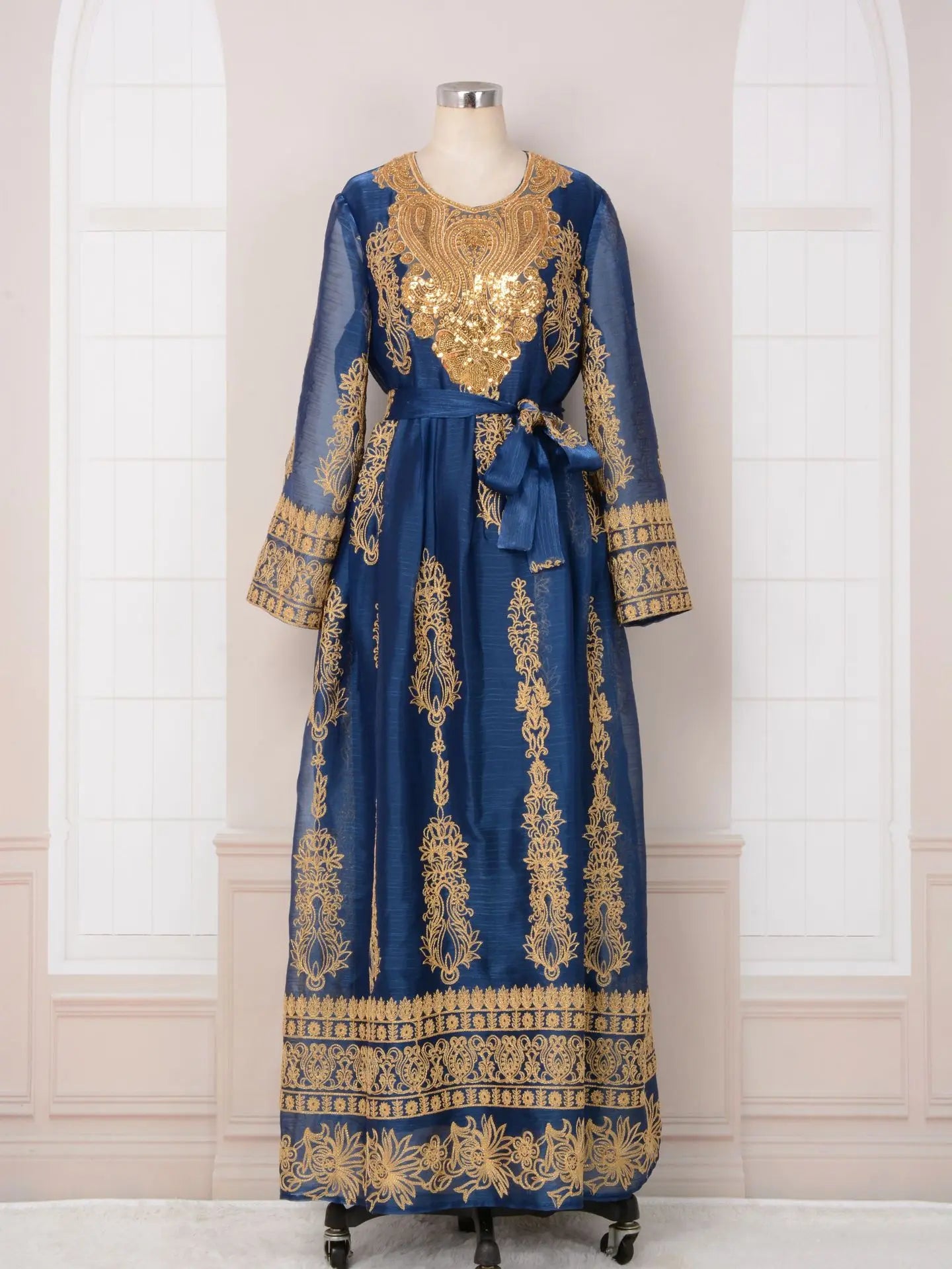 Lace & Legacy – Embroidered Party Abaya for the Arab Woman in America