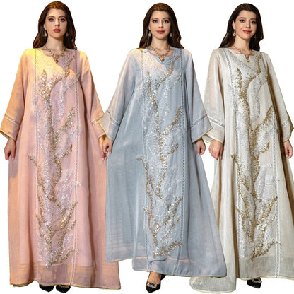 Lace & Legacy – Embroidered Party Abaya for the Arab Woman in America