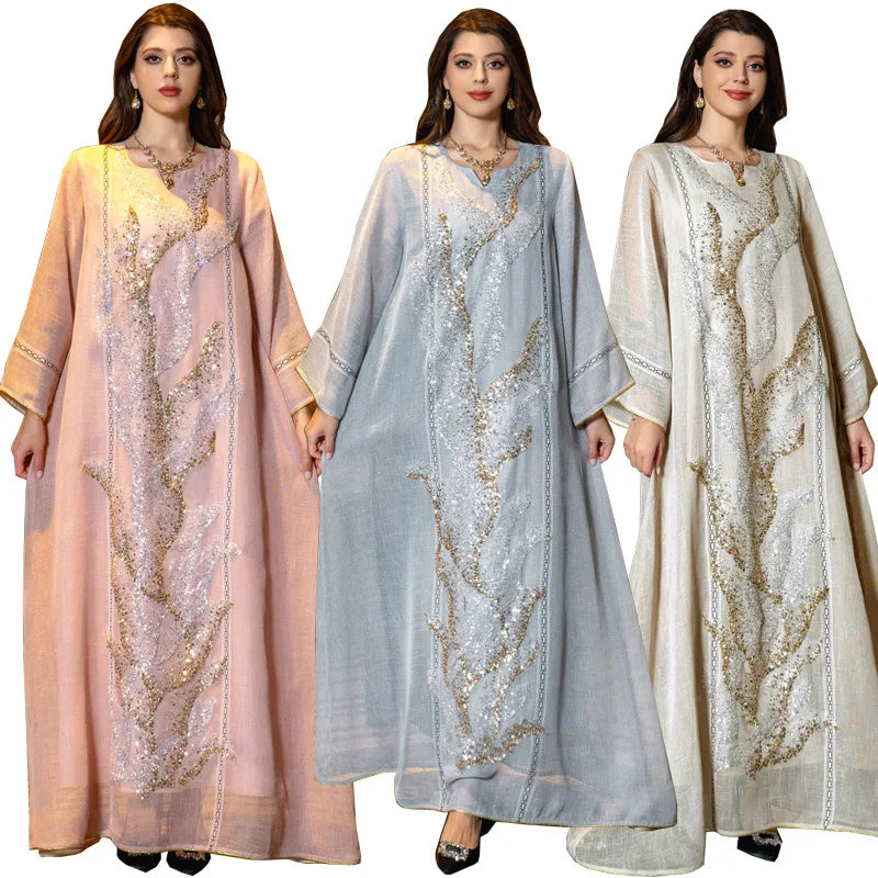 Lace & Legacy – Embroidered Party Abaya for the Arab Woman in America