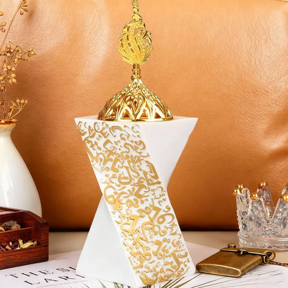 Resin Aromatherapy Stove Luxury Ramadan Decor Rotating Square Craft - Muslim Style Bakhoor Burner & Aromatherapy Diffuser