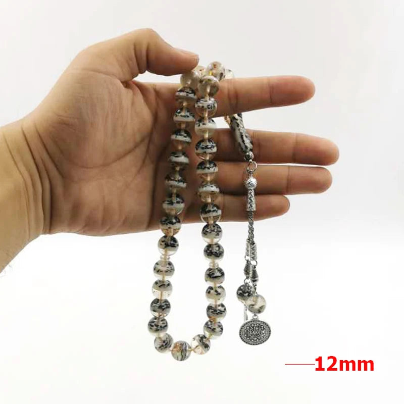 New arrived Tasbih resin inside sesame and wood 33 Prayer Beads islamic Accessoriy misbaha Muslim  bracelet ADHA Eid gift Rosary
