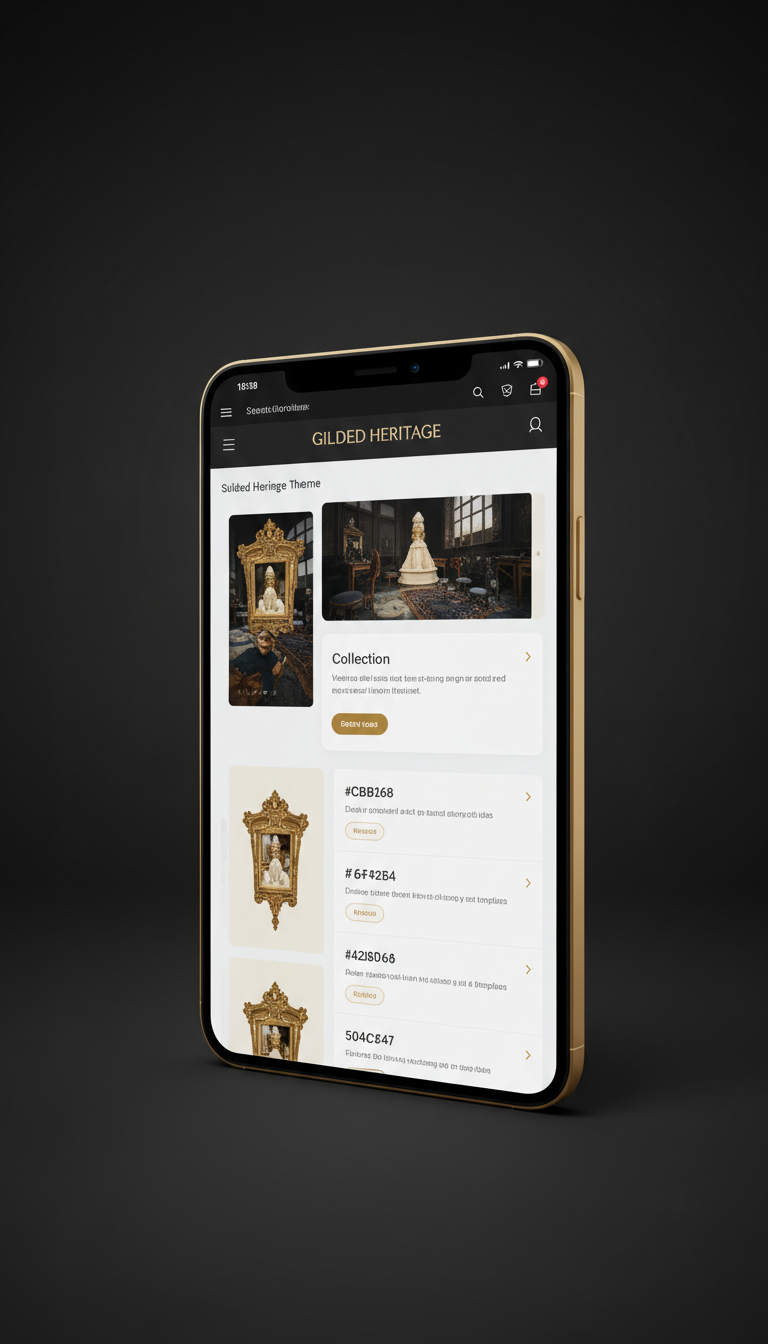 Matte Gold & Black Color Scheme